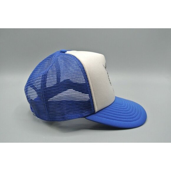 Mission Raceway Park BC Trucker Hat Mesh Snapback Wilson OS VTG Blue White - Picture 5 of 9